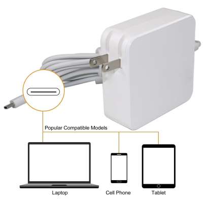 TYPE C 45W 61W 65W 87W Laptop Adapter Fast Charger For Mac-book Notebook External Power Supply